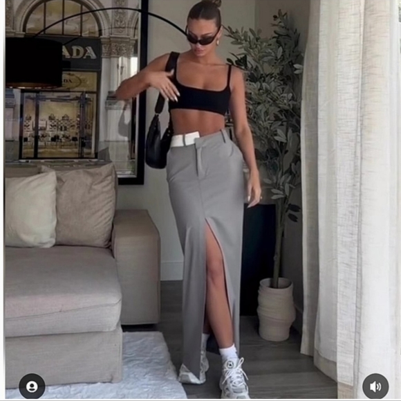 Zara asymmetrical waist maxi skirt - Picture 12 of 17